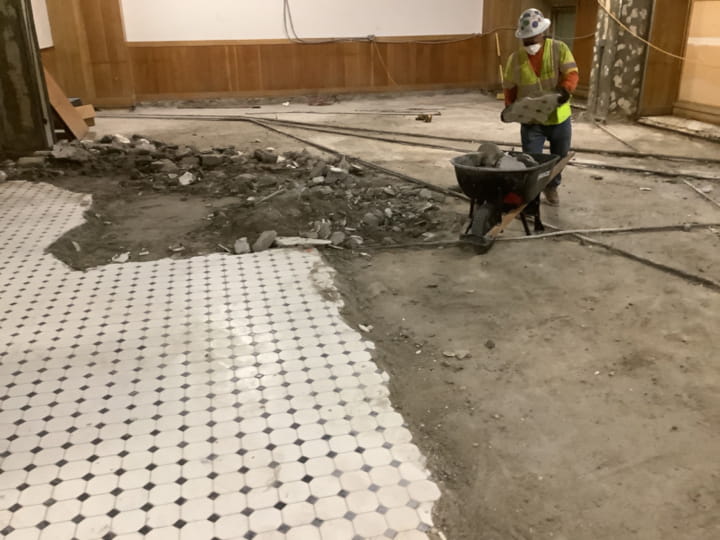 concrete cutting & selective demolition by Fast Forward Concrete Cutting at fitness center in los angeles - pic 1