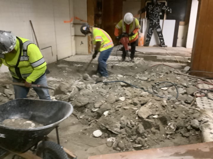concrete cutting & selective demolition by Fast Forward Concrete Cutting at fitness center in los angeles - pic 3