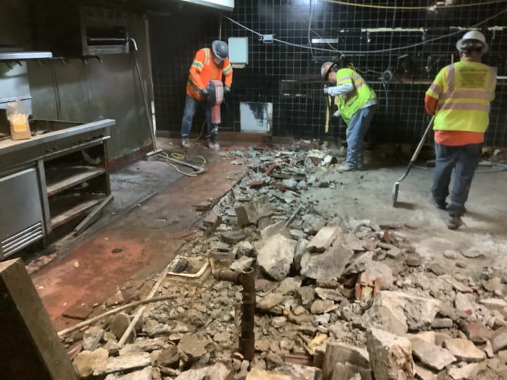 concrete cutting & selective demolition by Fast Forward Concrete Cutting at fitness center in los angeles - pic 4