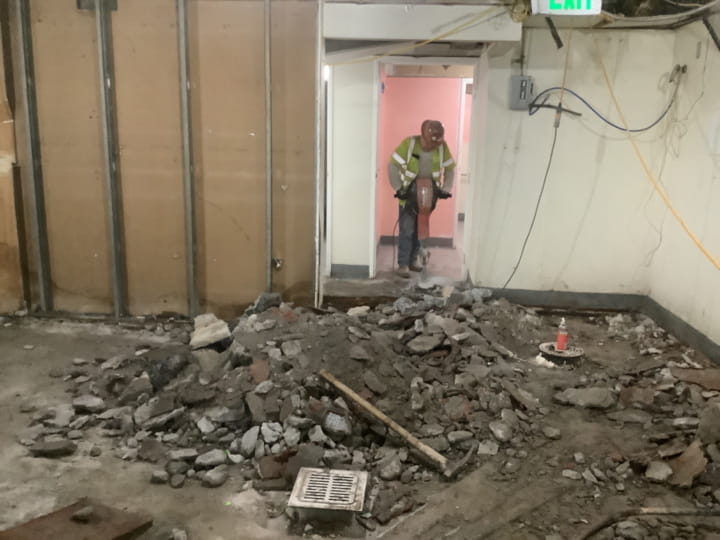concrete cutting & selective demolition by Fast Forward Concrete Cutting at fitness center in los angeles - pic 5