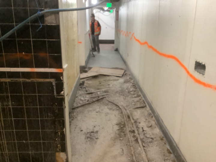 concrete cutting & selective demolition by Fast Forward Concrete Cutting at fitness center in los angeles - pic 7