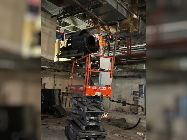 concrete cutting & selective demolition by Fast Forward Concrete Cutting at fitness center in los angeles - pic 9