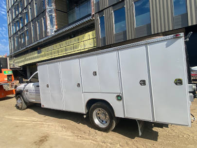 fast forward concrete cutting truck side view
