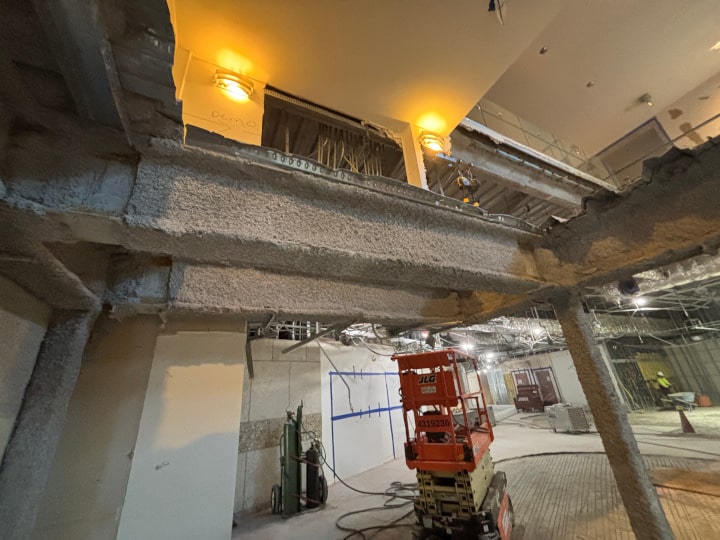 pic 2 - mezzanine structure exposed during selection demolition phase