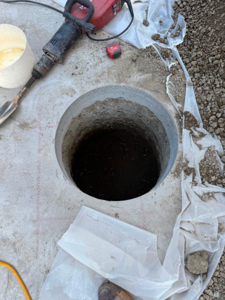 drilled concrete core close up - pic 4