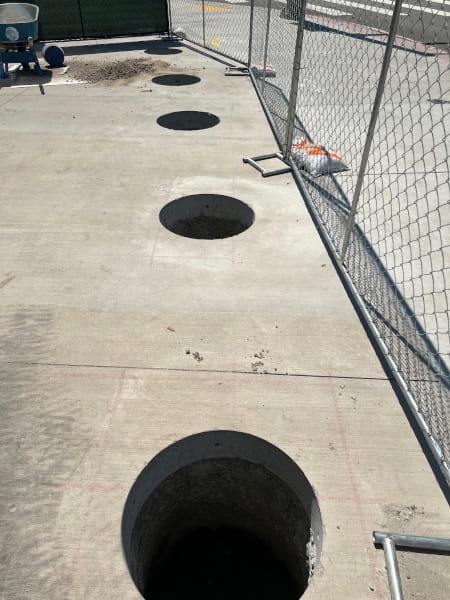completed concrete cores at metro station los angeles - pic 6